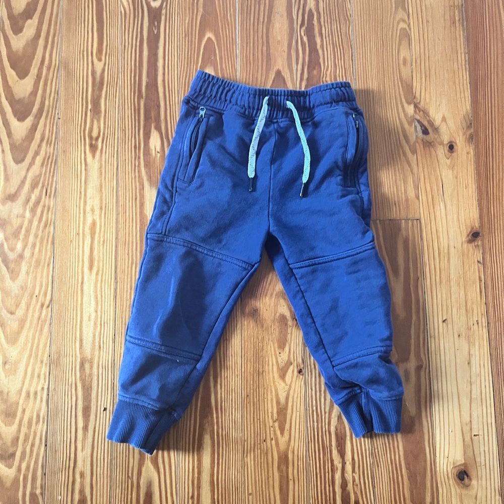 Hanna Andersson Navy 3T Kids Joggers with Zipper pockets